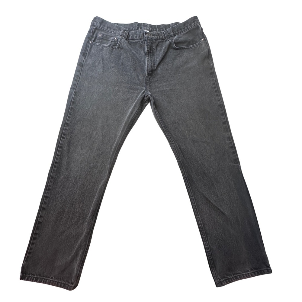 Faded‎ Glory Jeans Mens 40x32 (39x29) Black Regular Fit Straight Leg Denim Pants